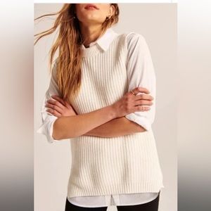New XL abercrombie & fitch oversized crew sweater vest